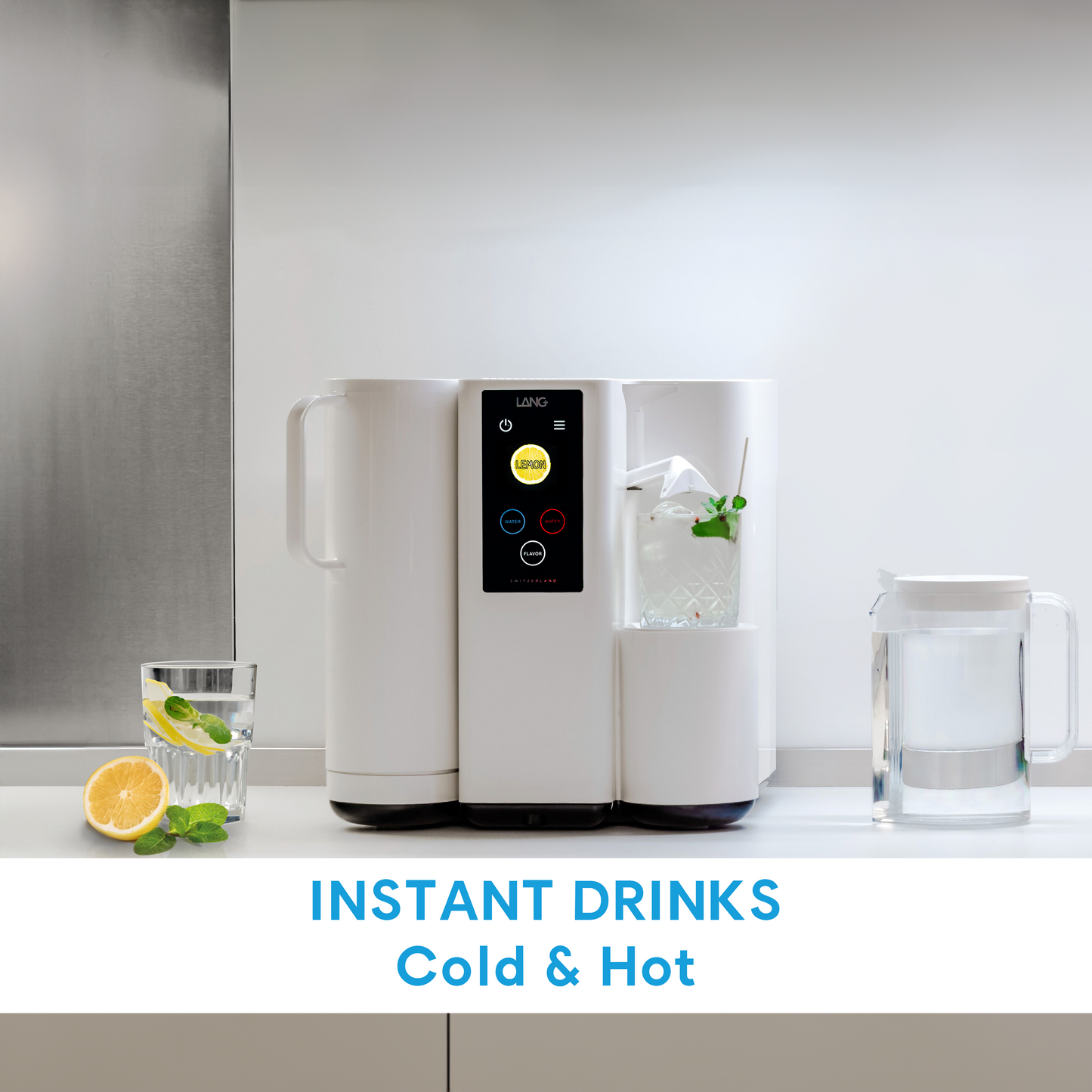 The Well Starter Kit + Carafe en Verre | Purificateur d’Eau Osmose Inversée avec Minéraux Naturels