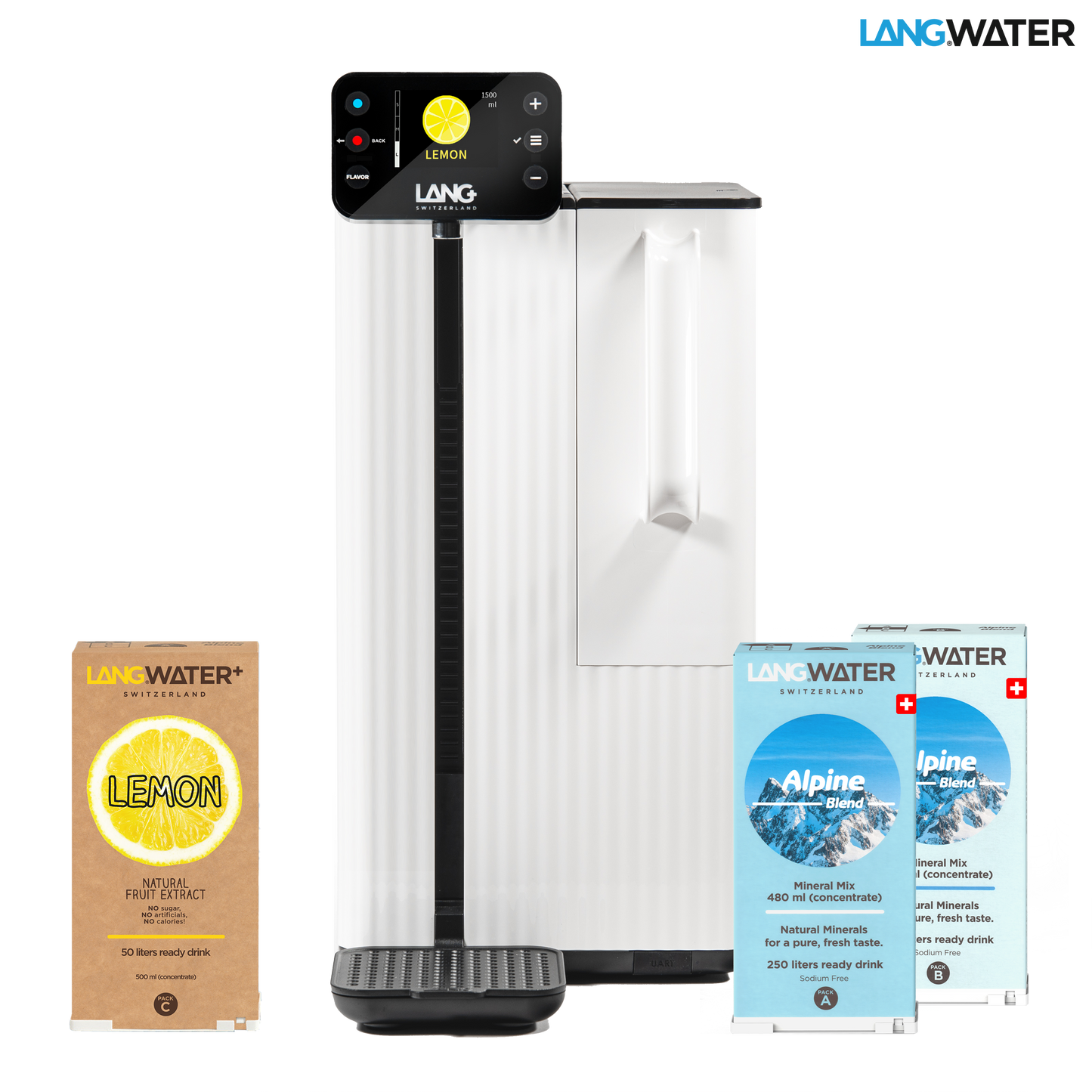 TheWell 2 Starter Kit + Lemon - Auftisch Osmoseanlage mit Mineralien