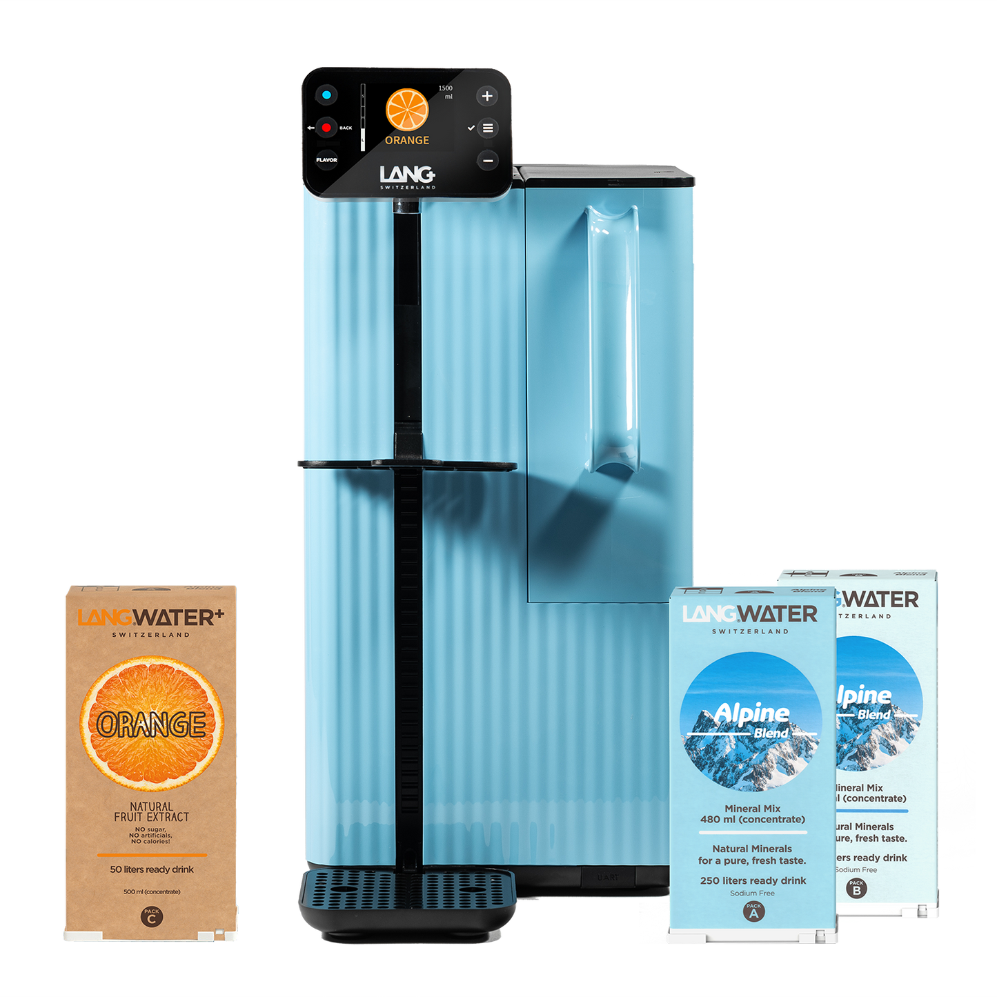 TheWell 2 Starter Kit + Orange - Filtro ad Osmosi Inversa da Banco con Minerali