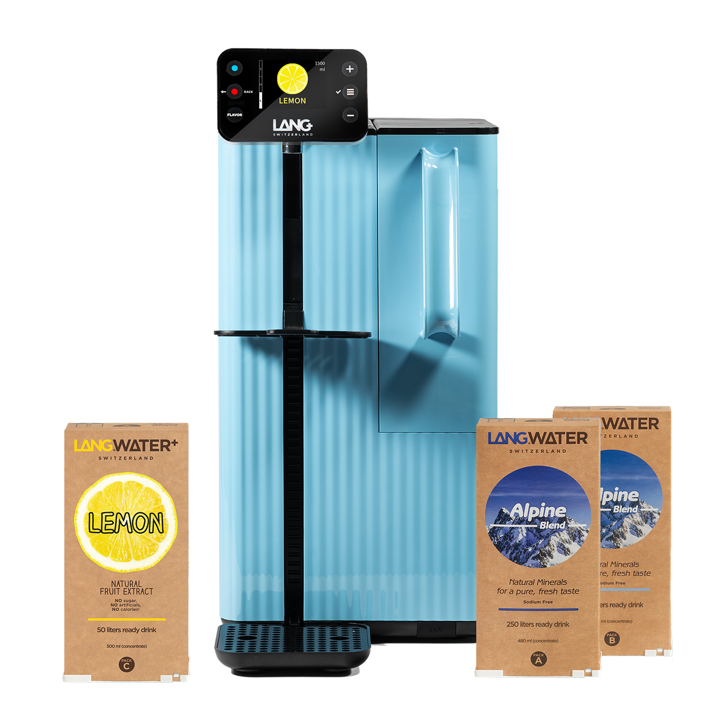 langwater water filtration blue lemon