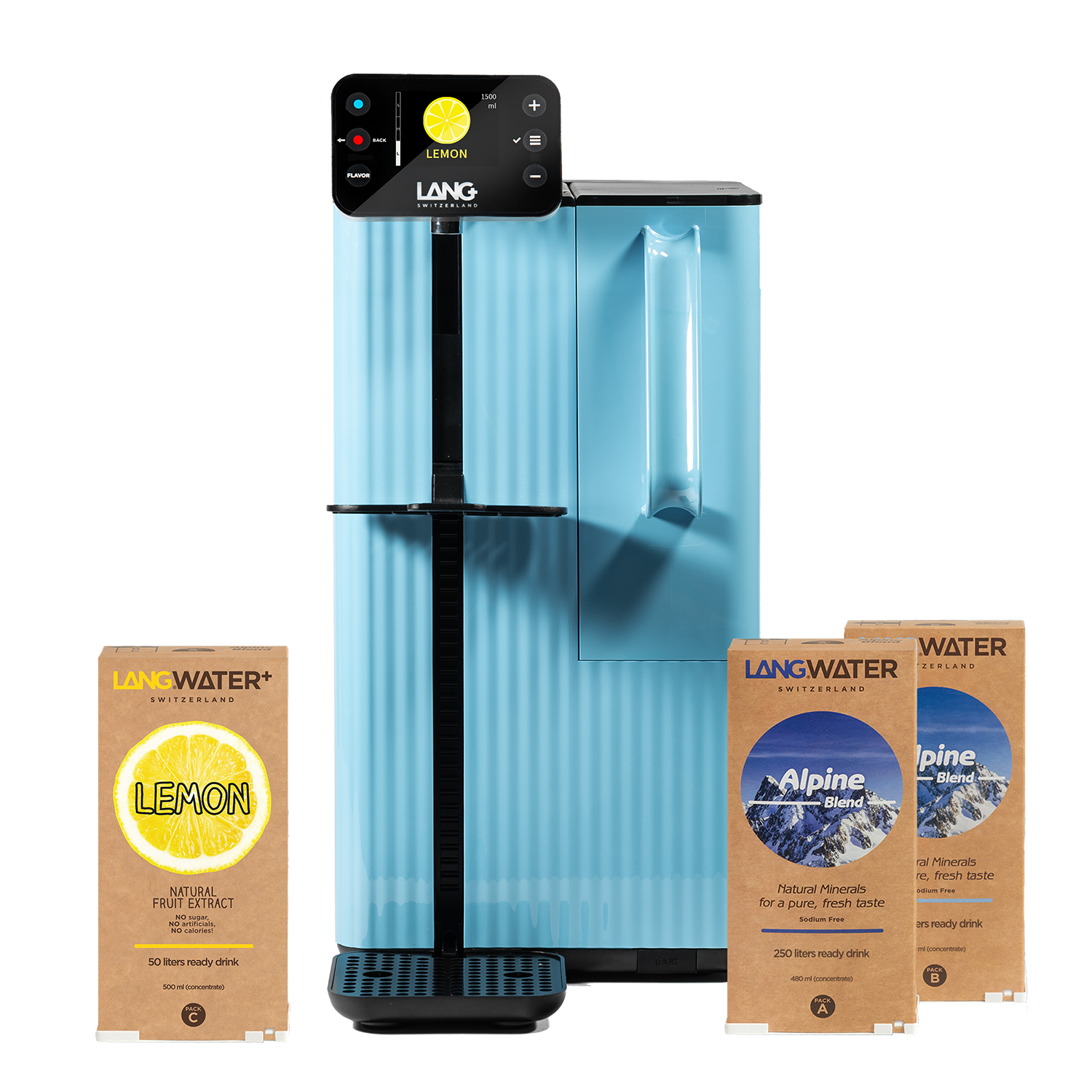 langwater water filtration blue lemon