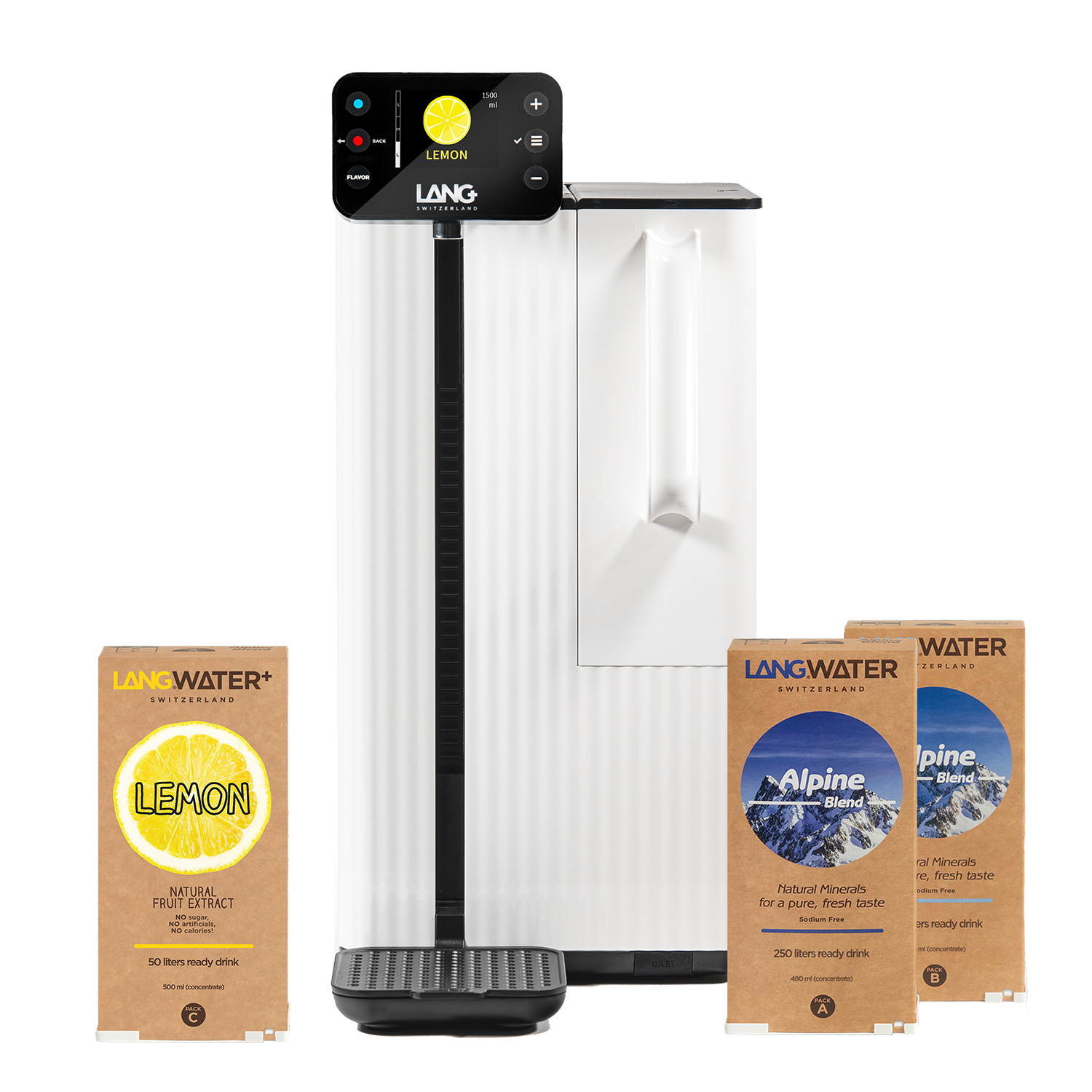 langwater water filtration white lemon