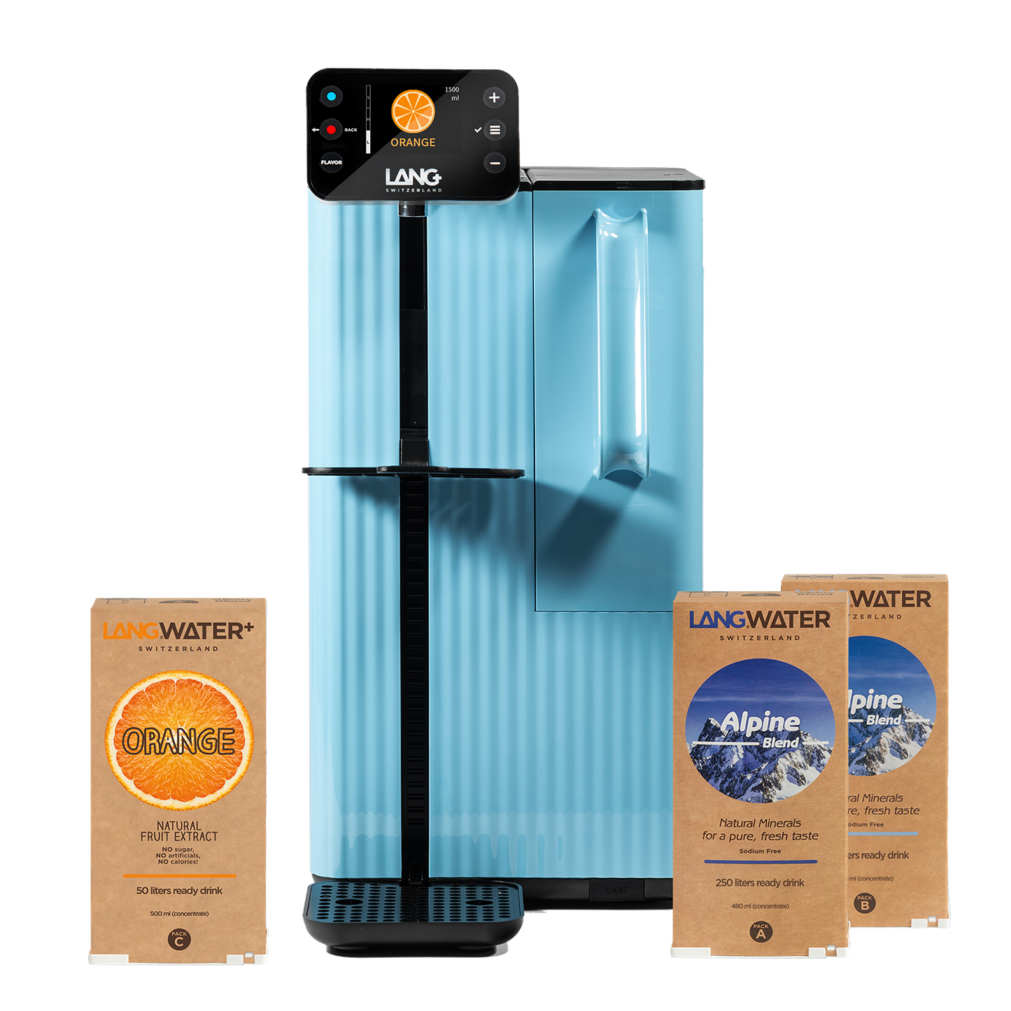 langwater water filtration blue orange