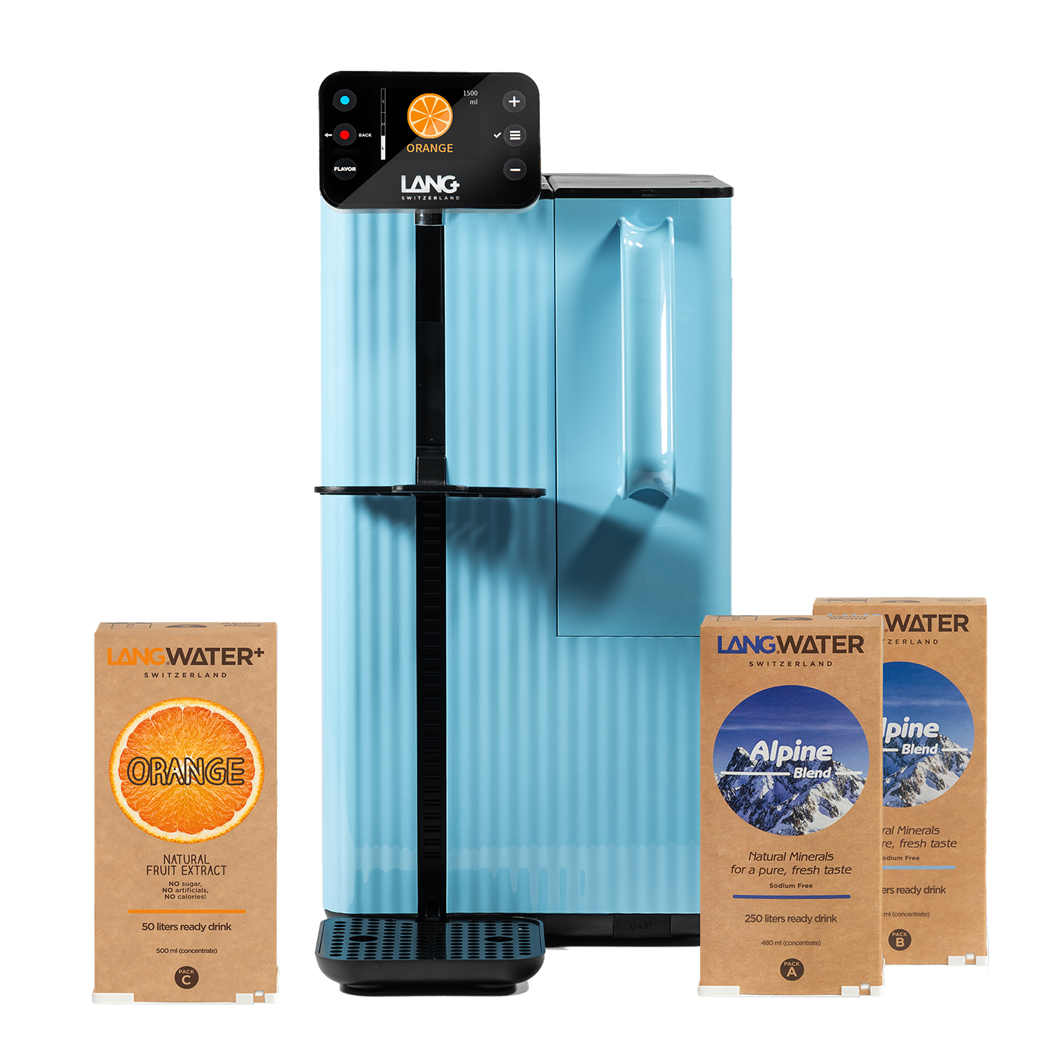 langwater water filtration blue orange