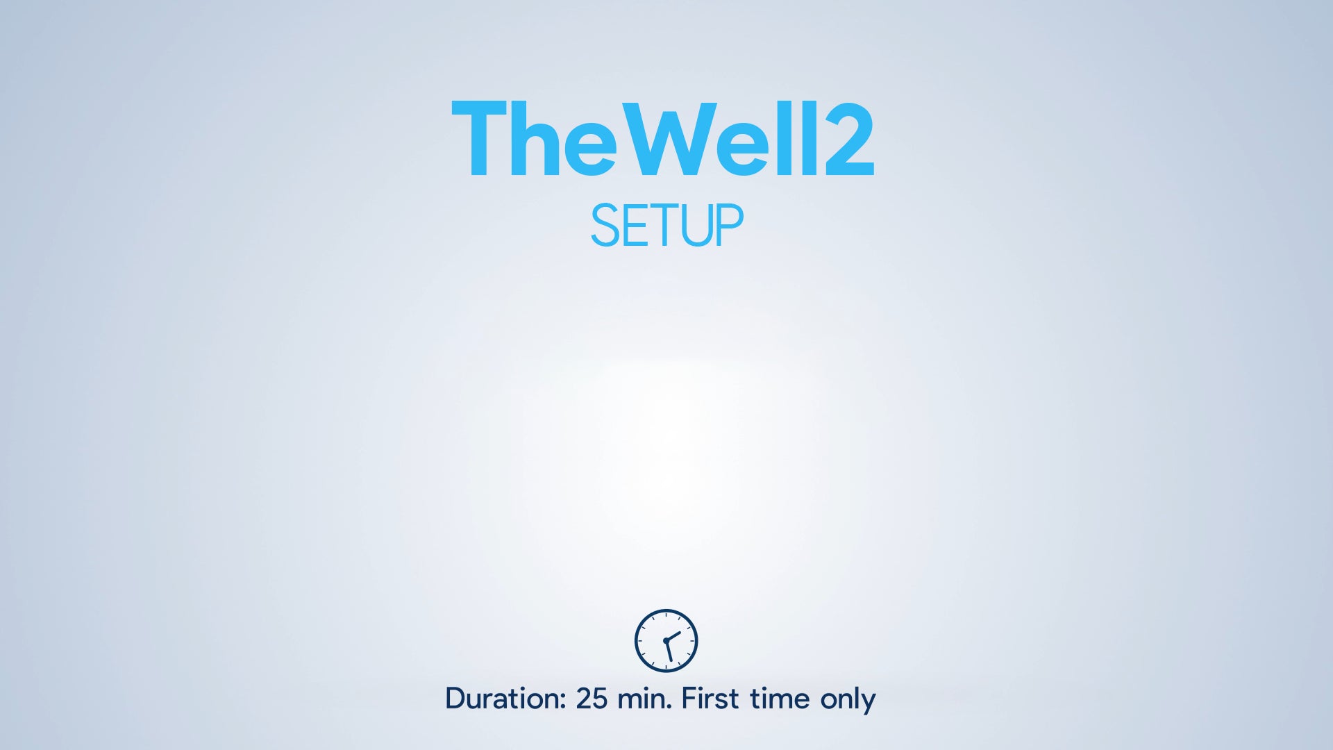 first installation theWell2 how to do
