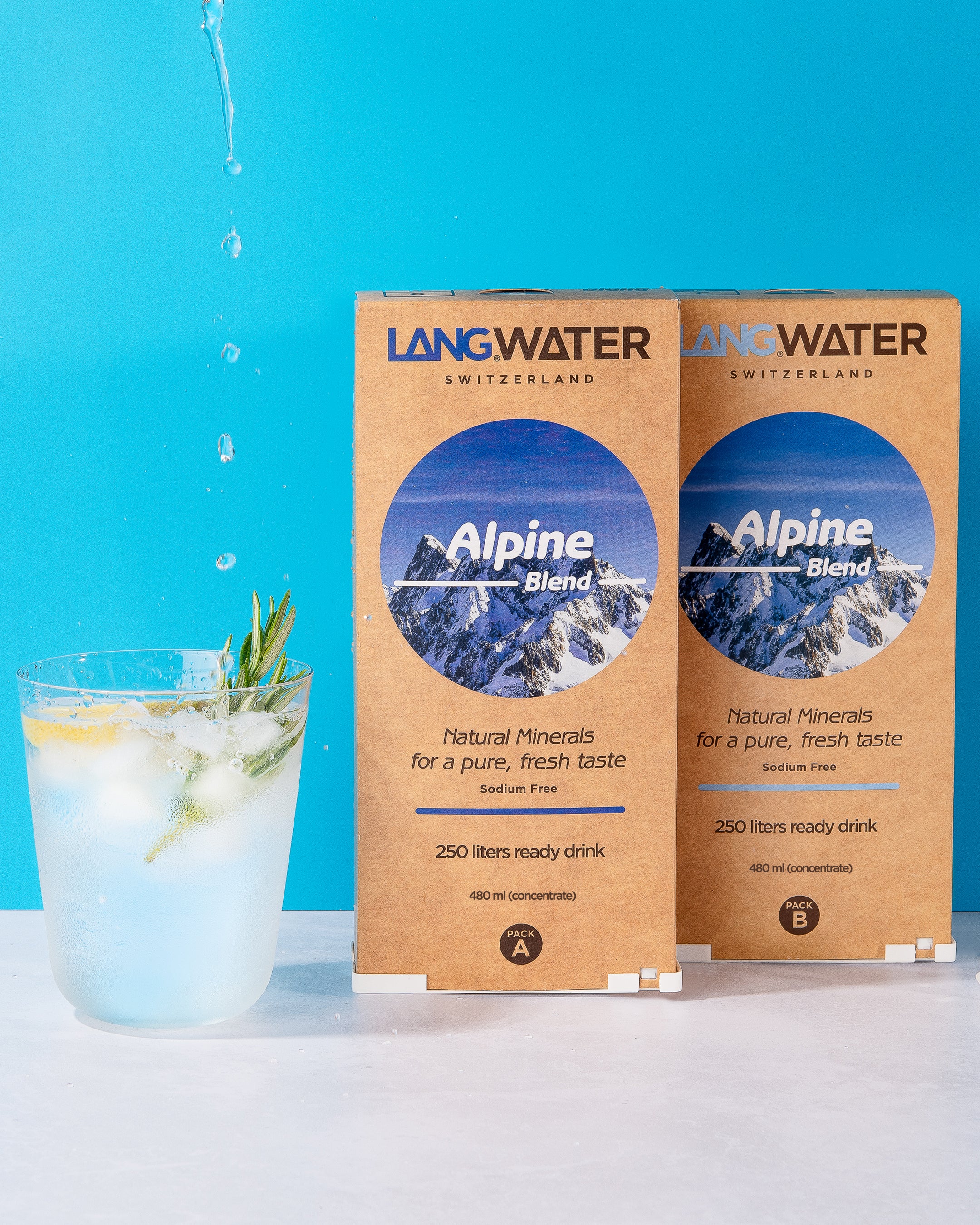 Healthy water with minerals