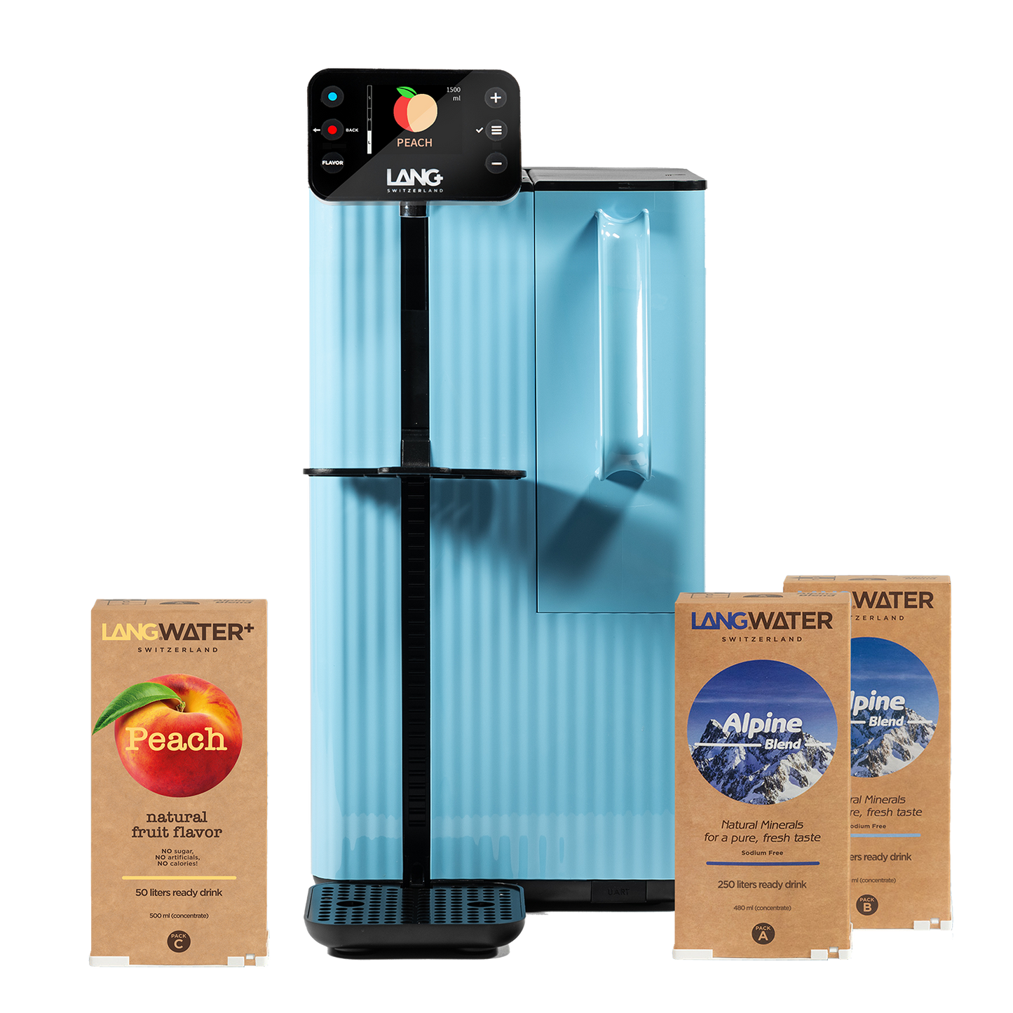 langwater water filtration blue peach