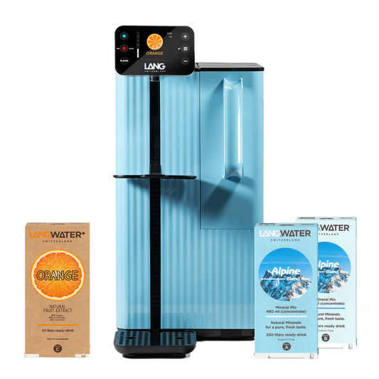 TheWell 2 Blue Starter Kit + Orange - Filtro de ósmosis inversa con minerales y aroma
