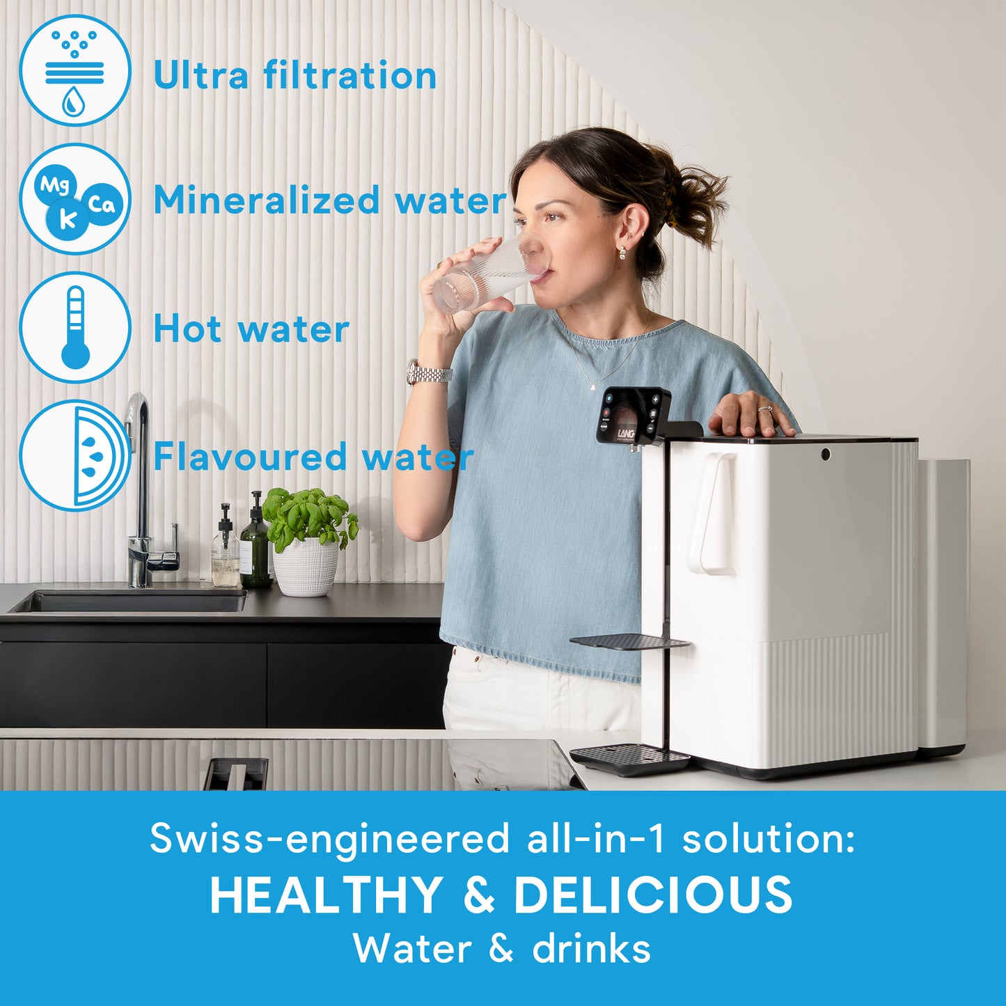 Filtro de Osmosis Inversa de Encimera con Minerales -  TheWell 2 Starter Kit + Lemon 