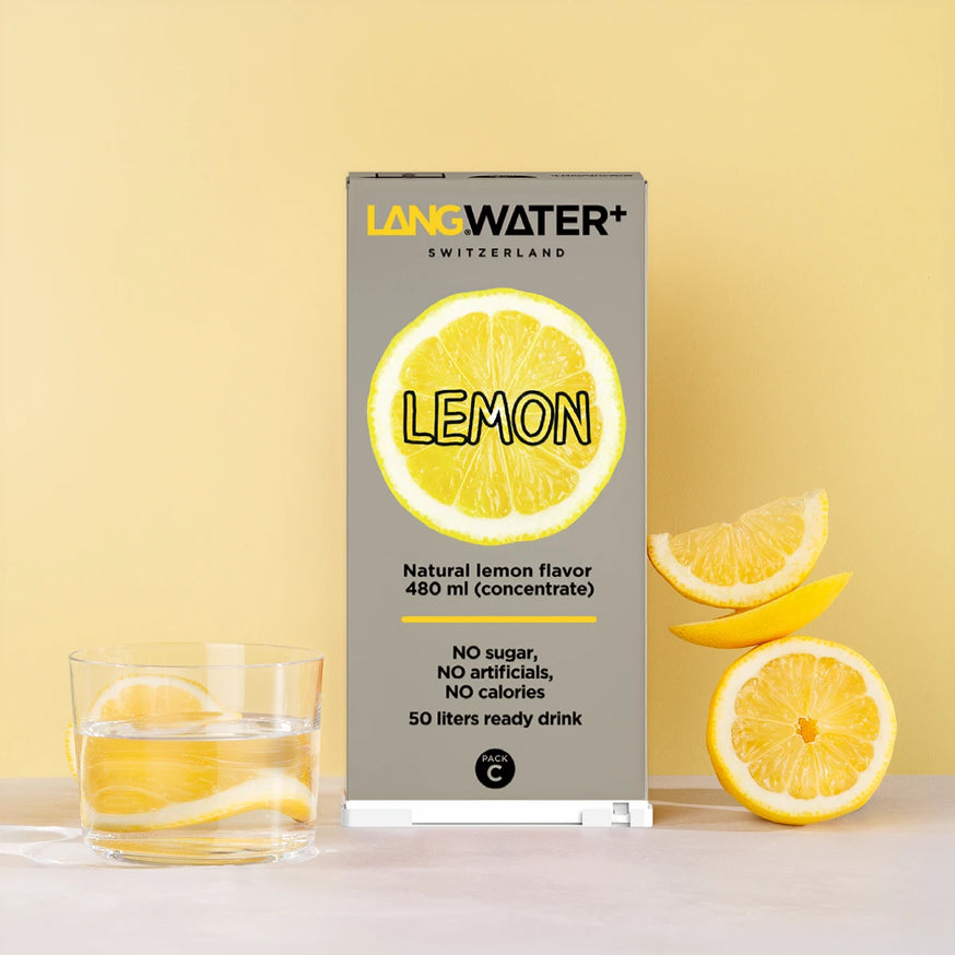 Langwater+ Zitronen-Aroma Langpak