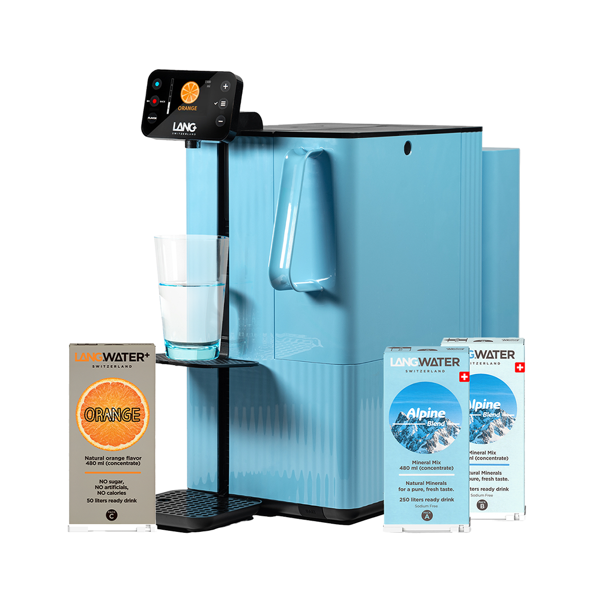 Auftisch Osmoseanlage mit Mineralien & Orangengeschmack– TheWell 2