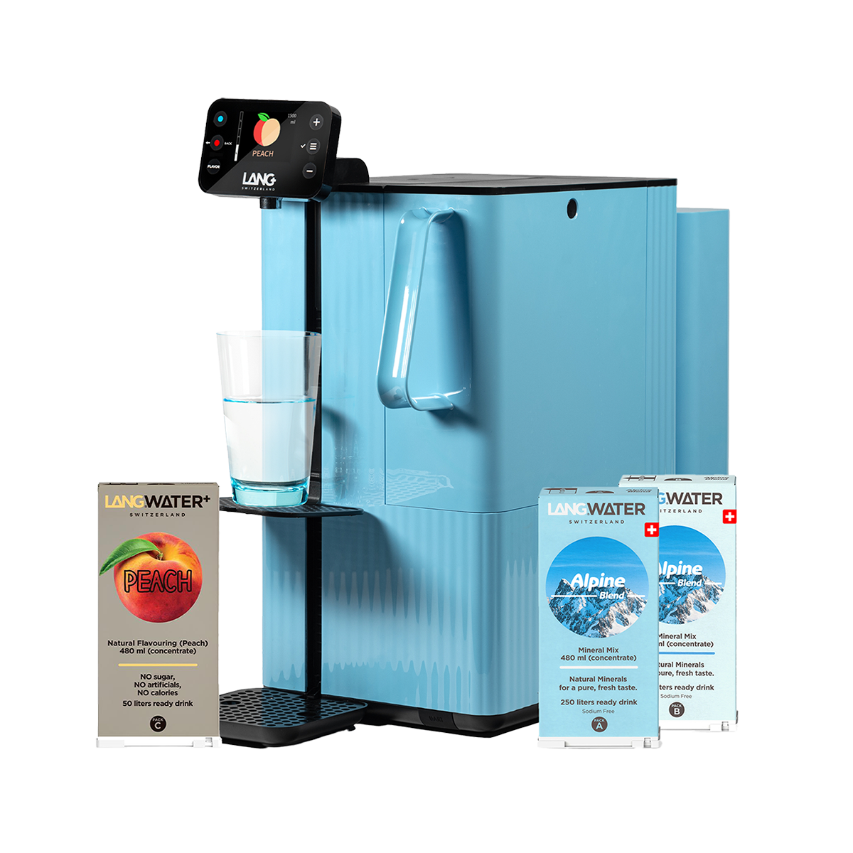 Auftisch Osmoseanlage mit Mineralien & Pfirsichgeschmack – TheWell 2 