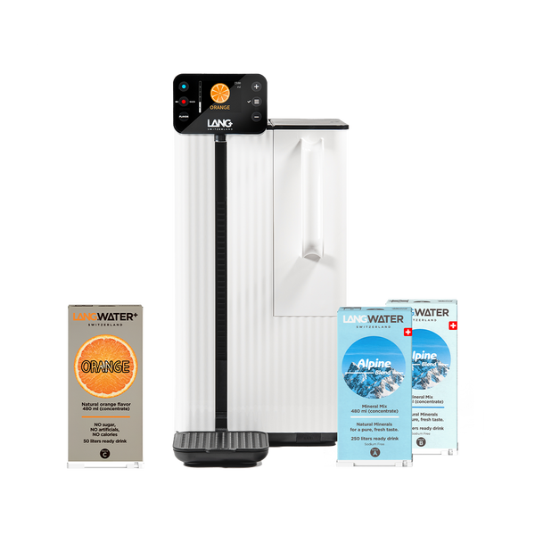 Filtro ad Osmosi Inversa da Banco con Minerali - TheWell 2 Starter Kit + Orange