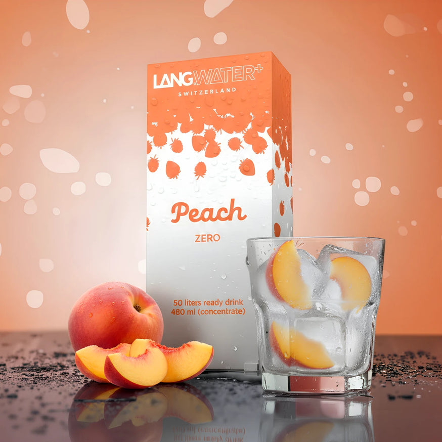 LANGWATER+ Pack d'arôme Pêche  Zero - Light & Sweet 