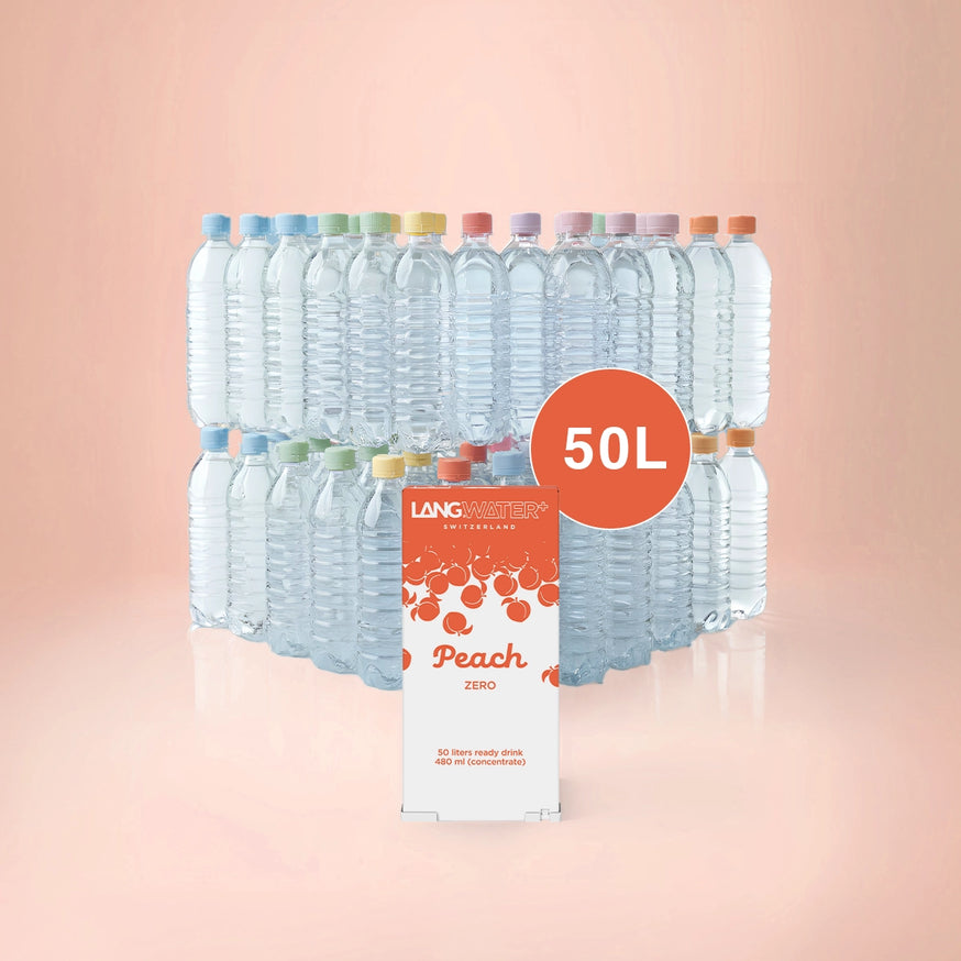 LANGWATER+ Pack d'arôme Pêche  Zero - Light & Sweet 
