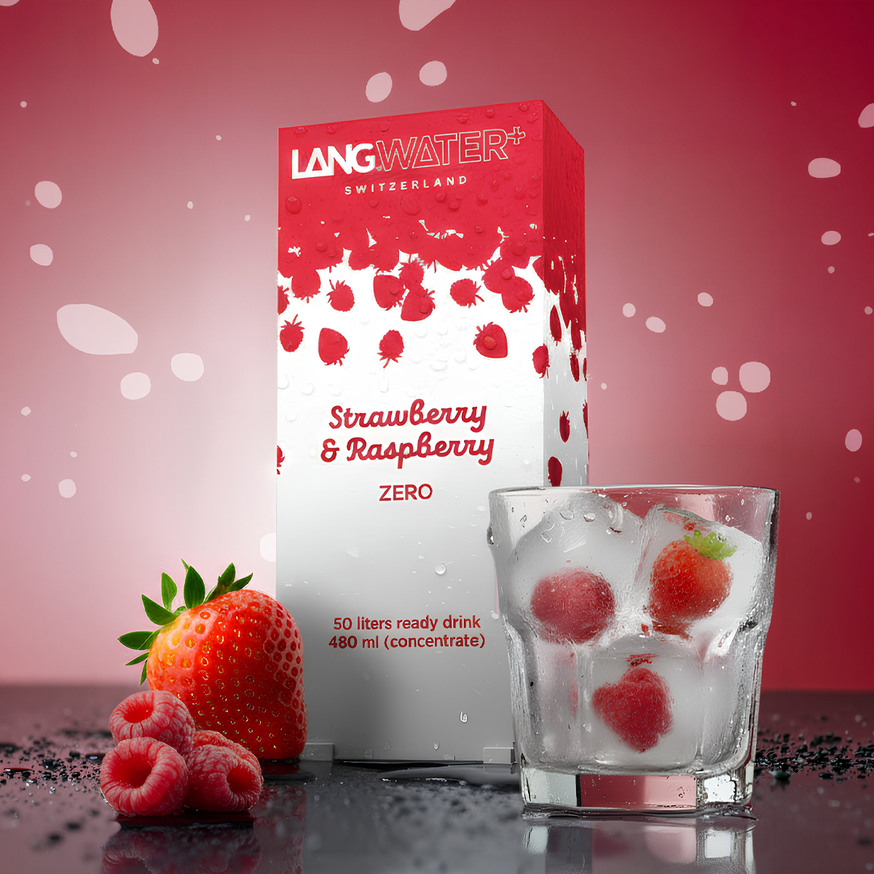 LANGWATER+ StrawberryRaspberry Zero Aroma-Langpak