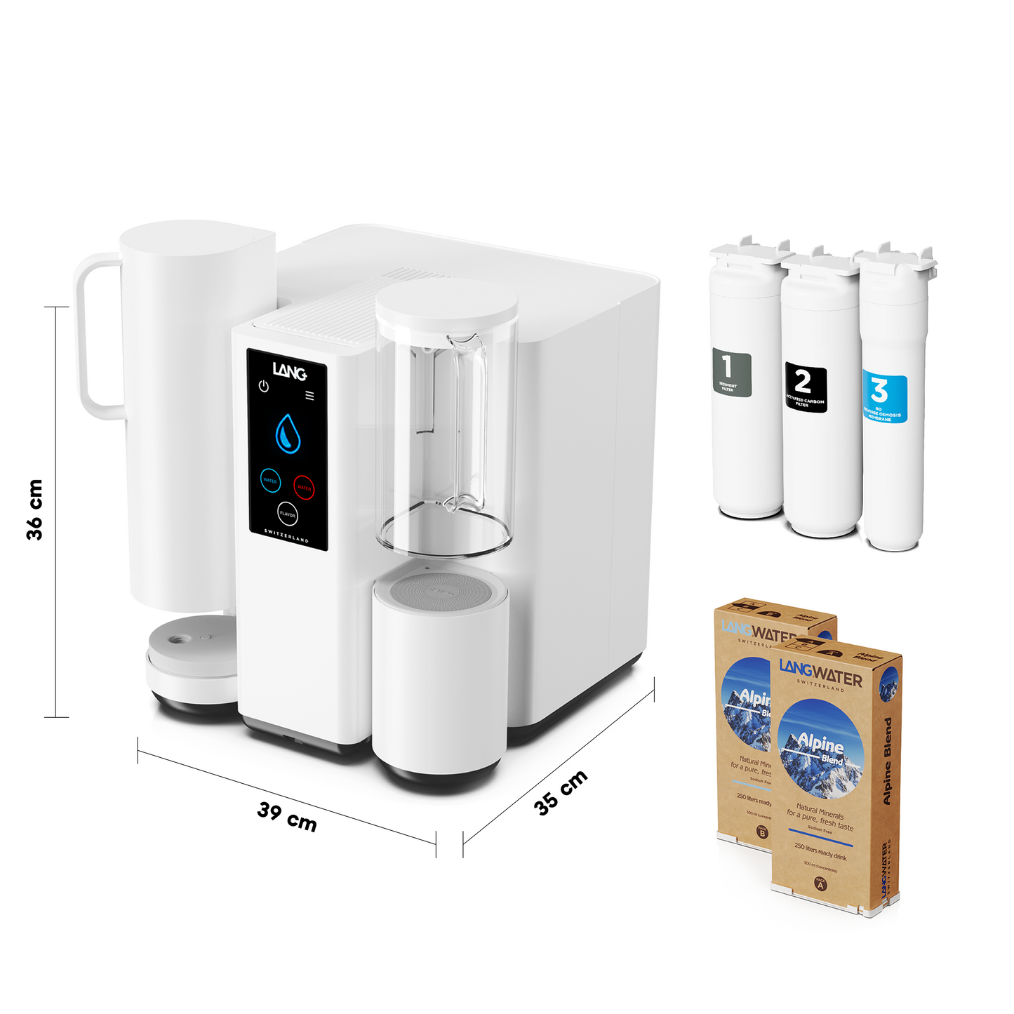 The Well Starter Kit - Countertop Reverse Osmosis filter with Minerals